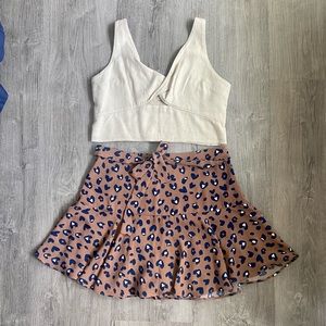 Vestique | Cheetah Skort - Size L